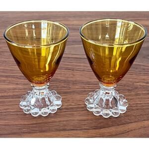 Liquor Cocktail Berwick-Boopie-Amber by Anchor Hocking Set of 2 Replacement